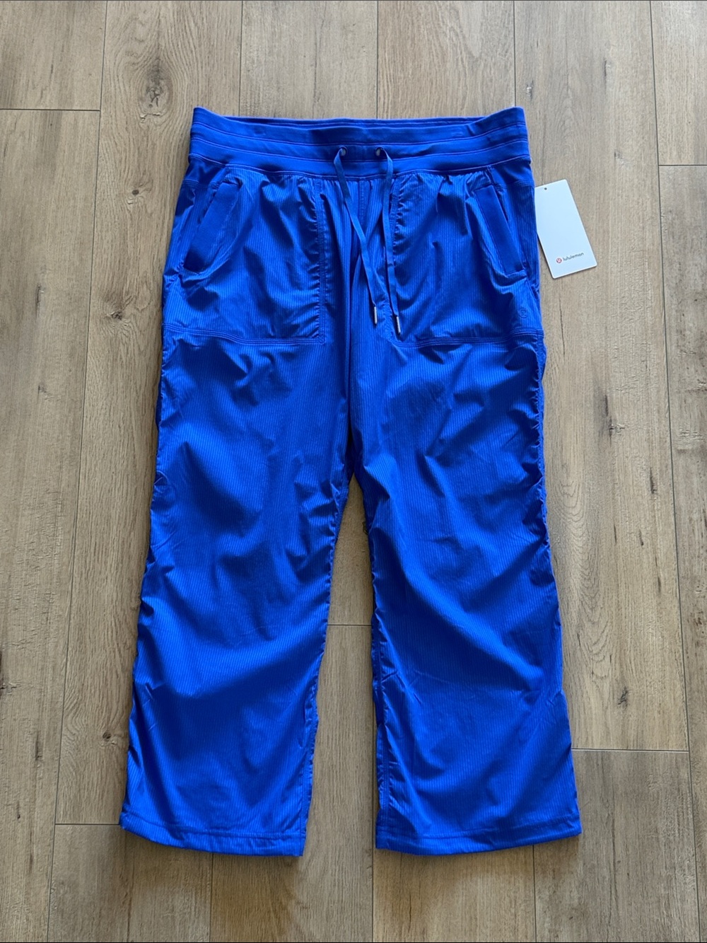 NEW Lululemon Dance Studio Mid-Rise Pant Short Size 14 Belgian Blue Straight Leg